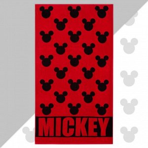 Полотенце махровое Mickey "Микки Маус", красный, 70х130 см, 100% хлопок, 420гр/м2