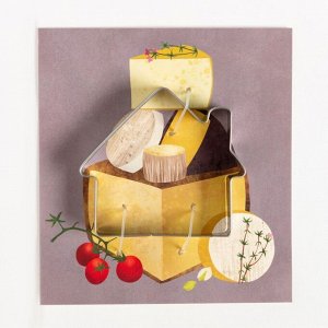 Набор кухонный «Cheese» подставка, полотенце, формочка