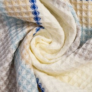 Полотенце вафельное Этель "Клетка" Вид 3, 33х74±3см, 100% хлопок, 280 гр/м2