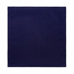 Салфетка декоративная Этель 40*40, саржа цв. синий, 100% хлопок, саржа, 250гр/м2