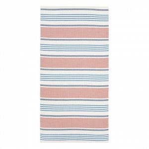 Полотенце вафельное банное «Этель» Waffle 70x140 см, 100% хлопок, 280 г/м², коричнево-голубое