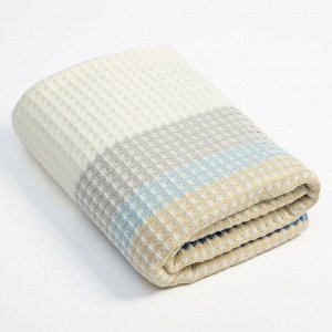 Полотенце вафельное банное «Этель» Waffle, 70x140 см, 100% хлопок, 280 г/м², бежевое