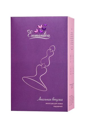 Анальная втулка Eromantica, силикон, розовый, 8 см, ? 2,3 см