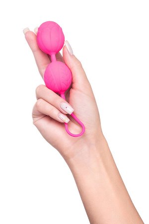 Вагинальные шарики Eromantica Blossom, силикон, фиолетовый,  3,5  см