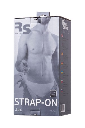 Страпон на креплении TOYFA RealStick Strap-On Jax, TPR, телесный, 17,9 см