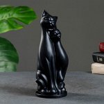 Фигура &quot;Пара кошек&quot; черная 10х27х10см