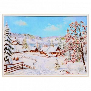 Картина "Зимний пейзаж" 50х70(53х73) см