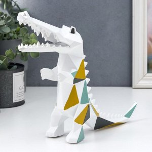 Сувенир полистоун 3D "Крокодил стоит на задних лапах" 28х7х19 см