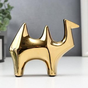 Сувенир керамика "Золотой верблюд" 11,2х4х13,7 см