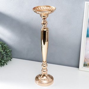 Подсвечник металл на 1 свечу "Факел" золотой 56х15,5х15,5 см