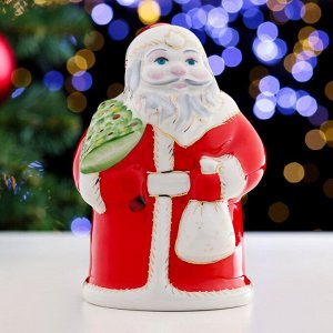 Сувенир "Дед мороз", высота 10 см, микс, фарфор