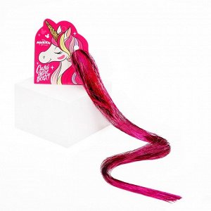 Прядь для волос блестящая "Единорог" розовая , Минни Маус и Единорог   7009618