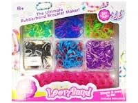 Набор цветных резиночек для детского творчества в картонной коробке, 1400 резинок