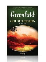 Чай Гринфилд Greenfield листовой черный Golden Ceylon, 100 г
