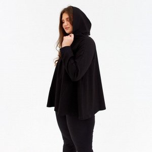 Комплект женский (толстовка, брюки) MINAKU: Home comfort цвет чёрный, р-р 54