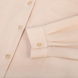 Костюм женский (сорочка, брюки) MINAKU: Home collection цвет бежевый, р-р 42