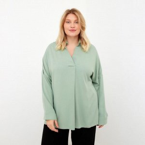 Рубашка женская MIST plus-size, зеленый