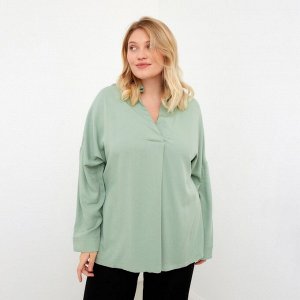 Рубашка женская MIST plus-size, зеленый