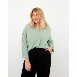 Блузка женская MIST plus-size, зелёный