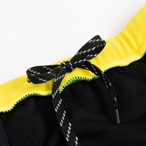 Плавки купальные для мальчика MINAKU, цвет чёрный/жёлтый, рост