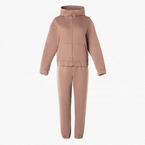 Костюм женский (толстовка, брюки) MINAKU: Casual collection цвет бежевый