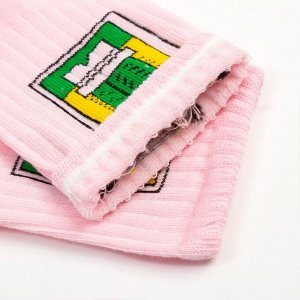Носки женские MINAKU «Кактус», цвет розовый, (25 см)