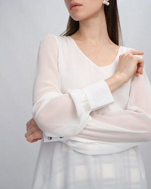 Блузка жен. (110602) белый натуральный