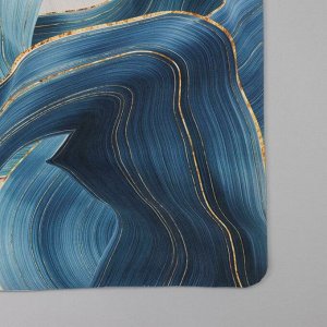 Коврик Доляна «Камень», 40x60 см, цвет синий