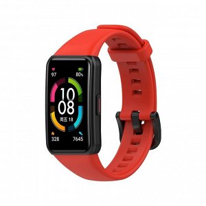 Ремешок для "HONOR Band 6" силиконовый (red)