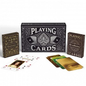 Подарочный набор 2 в 1 «Playing cards», 2 колоды карт