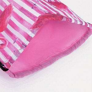 СИМА-ЛЕНД Мешок для обуви на шнурке, цвет розовый