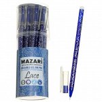 Ручка 1шт &quot;стираемая&quot; гелевая Mazari LACE, СИНЯЯ, 0.5мм, игольчат.пиш.уз, смен.стерж