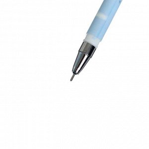 Ручка гелевая 0,5 мм, синий, со стираемыми чернилами, корпус прорезиненный МИКС (штрихкод на штуке)