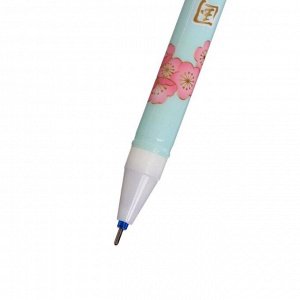 Ручка гелевая со стираемыми чернилами, стержень синий 0,38 мм "Куколка"