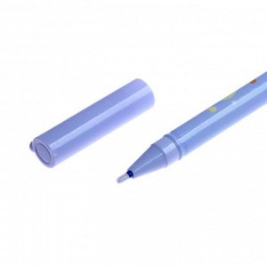 Ручка гелевая со стираемыми чернилами, стержень синий 0,38 мм, "Зайка" МИКС (штрихкод на штуке)