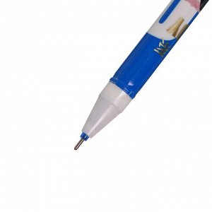 Ручка гелевая со стираемыми чернилами, стержень синий 0,38 мм, корпус МИКС (штрихкод на штуке)