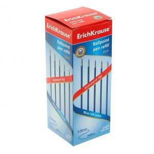 Стержень шариковый 0,7мм, 140 мм, ErichKrause, для ручек R-301 Stick, чернила синие, в инд.пакетах
