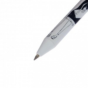Ручка шариковая автоматическая ArtClick «Модница», узел 0.5 мм, синие чернила, матовый корпус Silk Touch