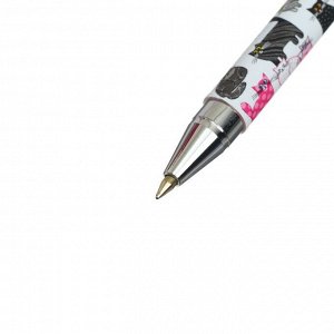 Ручка шариковая HappyWrite «Розовые котята», узел 0.5 мм, синие чернила, матовый корпус Silk Touch