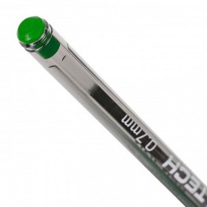 Ручка шариковая масляная Pensan "My-Tech", чернила зеленые, игольчатый узел 0,7 мм, линия письма 0,35 мм