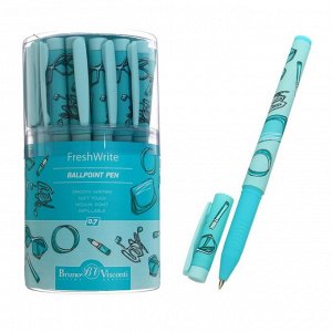 Ручка шариковая FreshWrite Life Style.Turquoise dream, узел 0.7 мм, синие пигментные чернила, корпус Soft Touch