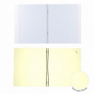 Тетрадь А5+, 96 листов в клетку ErichKrause "FolderBook Pastel" на резинке, сьемная желтая пластиковая обложка, блок офсет, белизна 100%
