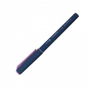 Ручка шариковая PrimeWrite. Basic. Navy, узел 1.0 мм, синие пигментные чернила на масляной основе, корпус Soft Touch, МИКС