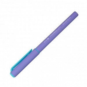 Ручка шариковая PrimeWrite. Basic. Zefir, узел 1.0 мм, синие пигментные чернила на масляной основе, корпус Soft Touch, МИКС