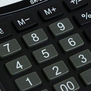 Калькулятор настольный мини 10-разрядный, SKAINER SK-310II, двойное питание, 100 x 124 x 32 мм, черный