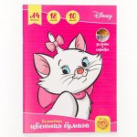 Бумага цветная А4 18л 10цв, Коты аристократы, волшебная (золото+серебро)