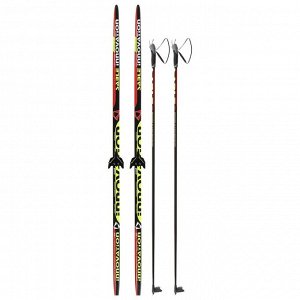 Комплект лыжный БРЕНД ЦСТ, 190/150 (+/-5 см), крепление NN75 мм, цвет МИКС