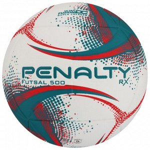 Мяч футзальный PENALTY BOLA FUTSAL RX 500 XXI, размер 4, PU, термосшивка, цвет белый/зелёный