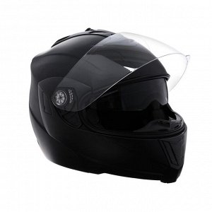 СИМА-ЛЕНД Шлем модуляр, черный, матовый, размер L, FF839