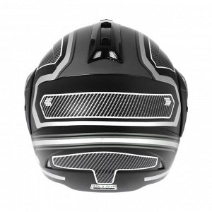 Шлем модуляр, графика, черно-серый, размер L, FF839